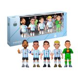 MINIX - Football Stars - Wereldkampioenschap - Pack - Argentinië - 5 figuren - Verzamelfiguur 7 cm (Messi, L Martínez, Alvarez, Mastantuono, D Martínez)
