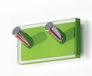 Gedy Regenboog Hanger, Thermoplastische harsen, Transparant Groen, Dubbel