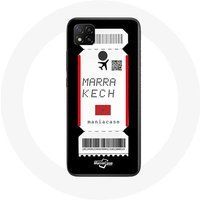 Maniacase Etui voor Xiaomi Redmi 9C Vliegticket Marrakech