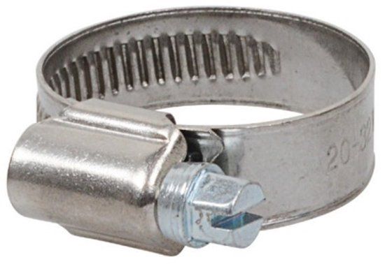Kirchhoff Slangklem 9 mm Bandbreedte - RVS - 20 - 32 mm - Voor 3/4" (2x)
