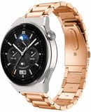 Strap-it Huawei Watch GT 3 Pro 46mm stalen band - rosé goud
