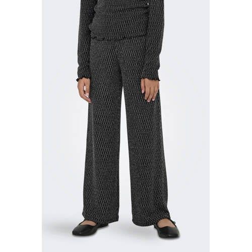 ONLY Kids ONLY winter broek meisjes - zwart - KogQueen - regular fit, glitter