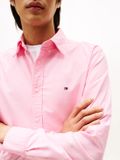 Tommy Hilfiger Heren Lange Mouwen Shirt Bordeaux Katoen L