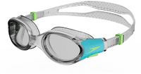 Speedo Biofuse 2.0 Zwembril Kind - Ergonomische Duikbril Kinderen 6-14 jaar - Anti condens & UV-bescherming - Junior Zwembril met Drukknopsluiting - Superzachte Afdichting - Clear/Blauw