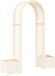 vidaXL Rozenboog met plantenbak Wit 168,5 x 43 x 207 cm