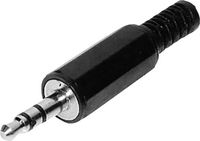 Tru Components 1559784 Jackplug 3.5 mm Stekker, recht Aantal polen: 3 Stereo Zwart 1 stuk(s)