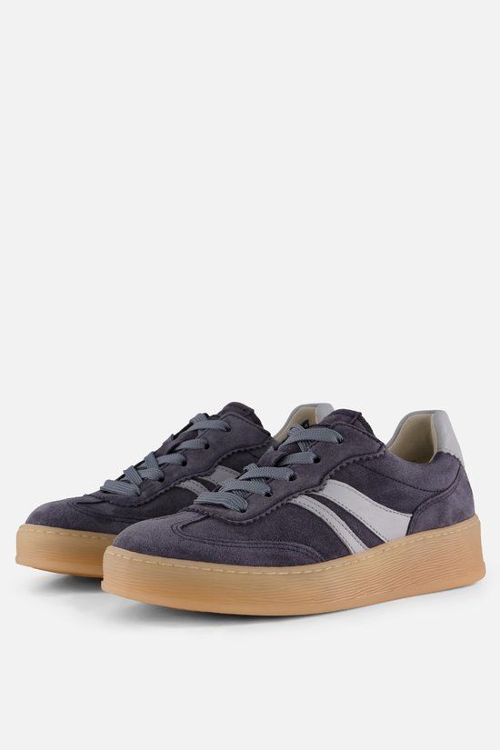 Gabor Sneakers Blauw Suède