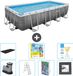 Bestway Rechthoekig Power Steel Zwembad - Rattanprint - 549 x 274 x 122 cm