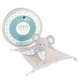 Doudou et Compagnie - Knuffelmuis - Biologisch knuffeldier - grijs - 25 cm - BOTANIC BIO - DC3968