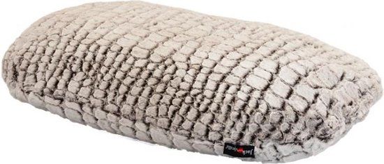Jack and Vanilla Snakeskin Ovaal Kussen - XXL - Grijs
