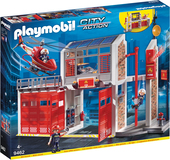 PLAYMOBIL City Action 9462 - Grote Brandweerkazerne met Helicopter - Bouwset - 4+ jaar
