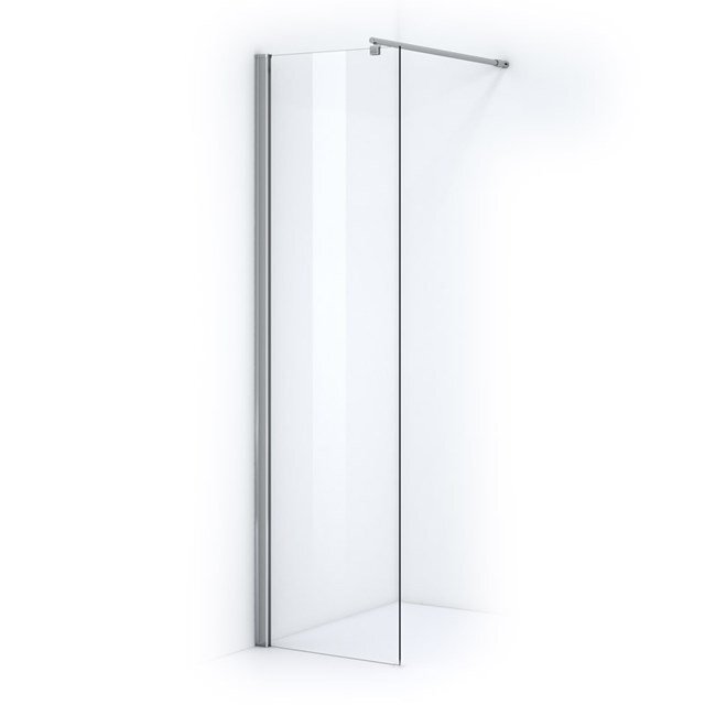 Maxaro Douchewand Inloopdouche Zircon Comfort 40cm Veiligheidsglas 6 mm Chroom