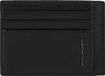 PIQUADRO Leren Kaarthouder Modus Pocket Credit Card Pouch Zwart