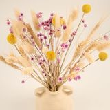 Ensemble de fleurs séchées, 135 tiges, bouquet, décoration naturelle