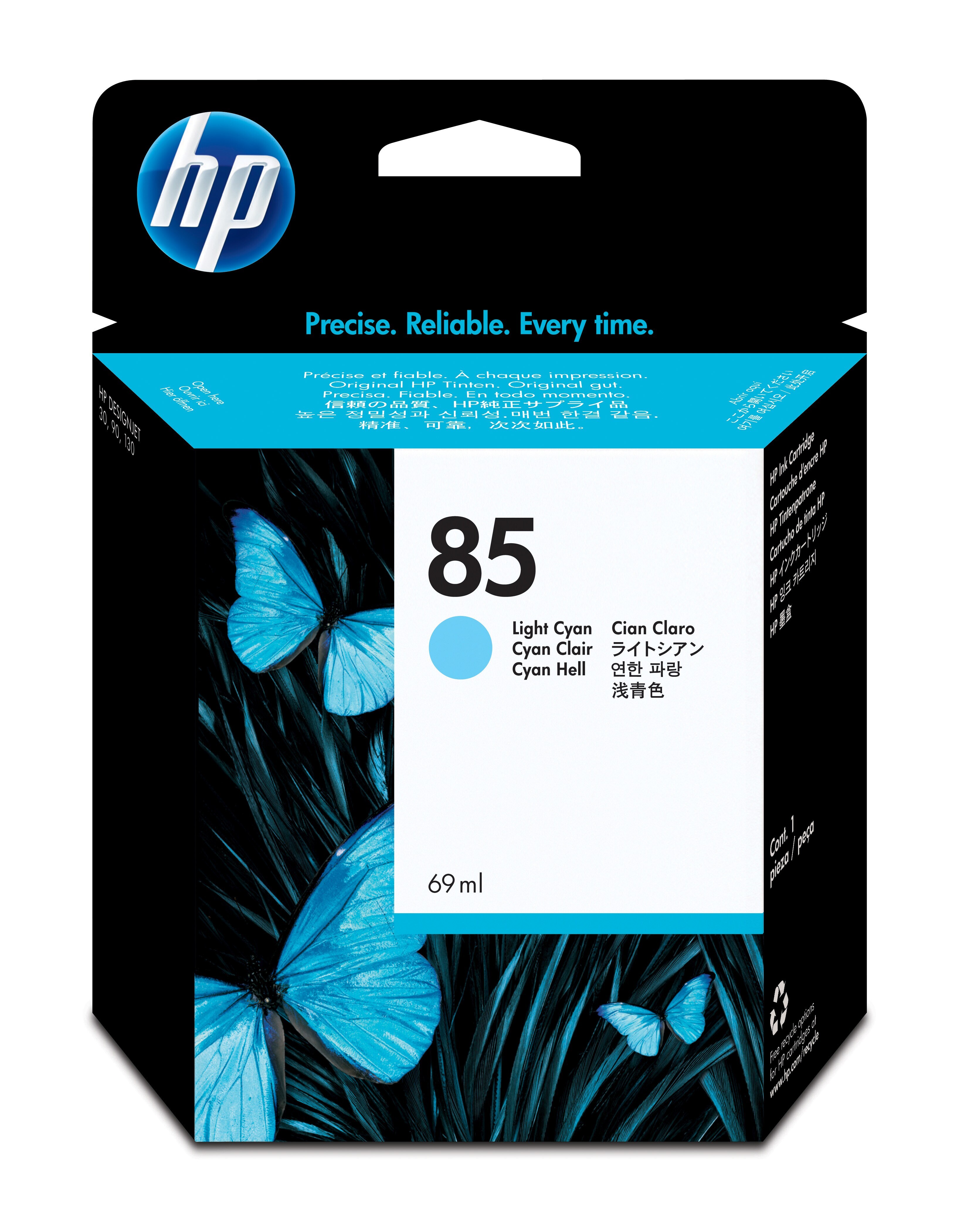 HP 85 licht-cyaan inktcartridge, 69 ml single pack / Lichtyaan