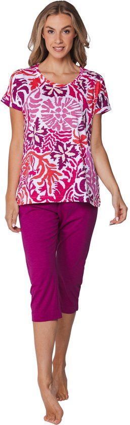 Pastunette Pyjama Paradise Pink Katoen Roze Maat 38