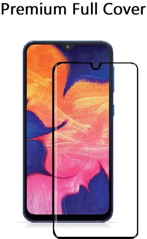 Ntech Samsung Galaxy A10 Screen Protector - Tempered Glass - Black