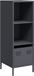 vidaXL Hoge kast 35x39x103,5 cm staal antracietkleurig