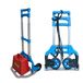 Merkloos Relaxdays Steekwagen opvouwbaar - tot 70 kg - zilver-blauw