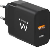 Ewent EW1327 oplader voor mobiele apparatuur Universeel Zwart AC Snel opladen Binnen 45 W