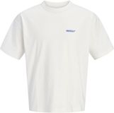 Jack & Jones T-shirt met logo op de achterkant, korte mouwen, ronde hals, katoen, maat S, wit