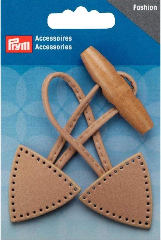 Prym Sluiting voor duffelcoat 15 x 5 cm beige