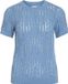 VILA Gebreide top Korte mouwen Blissful Blue XS
