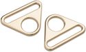 Prym Driehoek-ring met gleuf 40mm new gold 615837