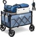 Sekey Ultralichte Opvouwbare Bolderwagen – 5 kg – Draagvermogen tot 80 kg – Verstelbaar Handvat – Blauw