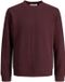 Jack & Jones Trui Jcofusion Waffle Brand Sweat Crew N 12300438 Fudge Mannen Maat - S
