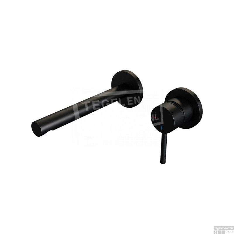 Brauer Wastafelmengkraan Black Inbouw S2-65 Coldstart Mat Zwart