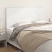 vidaXL - Hoofdbord - wit - 180x5x118/128 cm - kunstleer