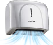 Vevor Wandgemonteerde Handdroger 1300W Automatische Handdroger Zilver