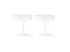 Ferm Living Ripple lot de 2 verres à champagne dépoli