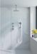 Fortifura Nebbio Regendoucheset - inbouwkraan - inbouwdeel - wandaansluitbocht - doucheslang glad - ronde handdouche - 20cm plafondarm - 30cm hoofddouche - PVD - geborsteld RVS
