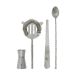 House Doctor Kett Bar Set, 4 Pièces, Finition Argentée