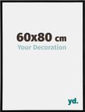 Your Decoration - Cadre photo 60x80 cm - Plastique - Noir brillant - Annecy