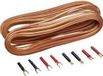 Sinuslive câble de haut-parleur audio pour voiture 2 x 0.75 mm² 10.00 m Plaqué or, Incl. fiche