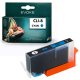 Evoke Cyan Compatible Ink for Canon CLI-8C/CLI-8 (0621B) for Pixma IP Series
