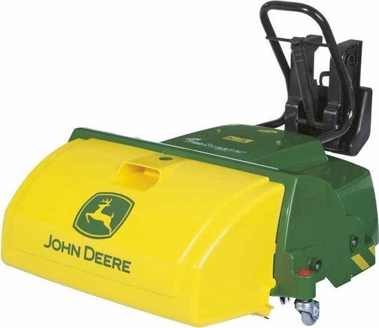 Rolly Toys rollyTrac JD veegmachine 409716 - Groen/Geel - Traptractor Accessoire
