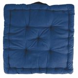 GALILEO SpA Set van 4 matraskussens stoelkussen 40x40x8 cm, blauw, Sibilla