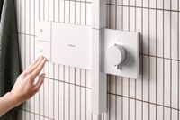 Hansgrohe Raindance Alive Q - Doucheset met thermostaat, 21x34 cm, 3 stralen, mat wit