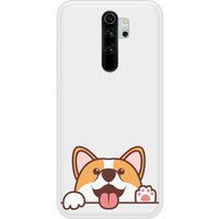 Hello Corgi Siliconen hoesje compatibel met Redmi Note 8 Pro