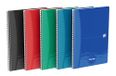Oxford Oceanis Spiraalblok, A4, geruit, van gerecycled kunststof, 180 pagina's, 5 kleuren, 5 stuks
