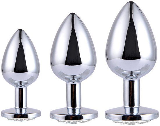 Intima Intimia Sparkling Butt Plug Set – 3 Maten voor Sensuele Anale Stimulatie