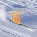 SkiBock RACE Skirodel Komplett-Set Schlitten Ski Schnee Rodel orange