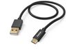 Hama Fabric USB-A naar USB-C kabel - Oplaadkabel geschikt voor Samsung / Android - Power Delivery - 3A USB2.0 - 480Mbps - 150cm - Zwart