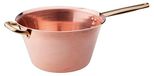 Pot à polenta en cuivre, 18 cm, avec poignée en laiton, non argenté
