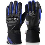 BORLENI Waterdichte Motorhandschoenen Winter Gant Moto Tactiele Waterdicht Warm Voor Dames Heren Zwart Medium