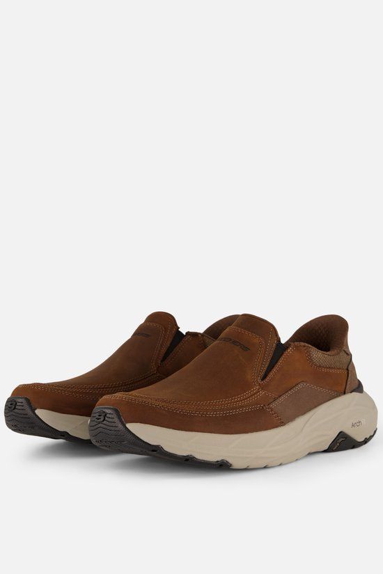 Skechers Arch Fit Maverick Instappers bruin Leer - Maat 42